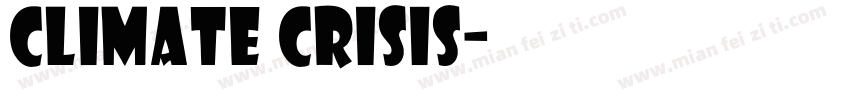 Climate Crisis字体转换